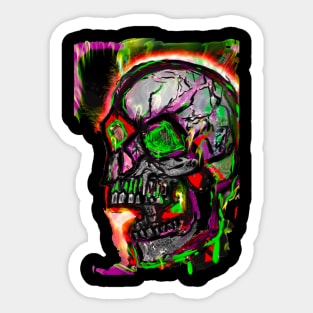 Screaming Skull Sticker